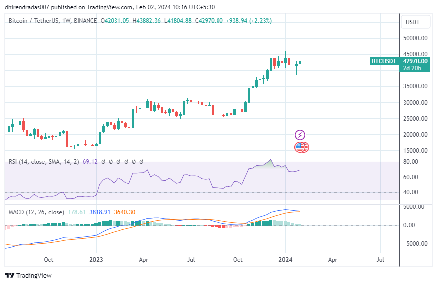 Bitcoin Weekly Charts for Price Prediction During Halving